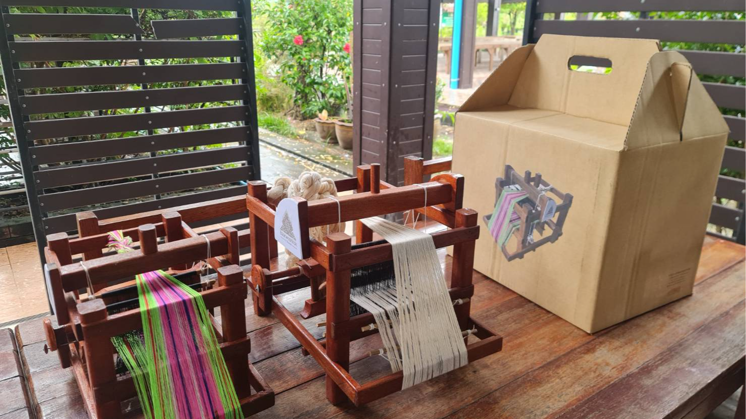 เครื่องทอผ้าแบบพกพา